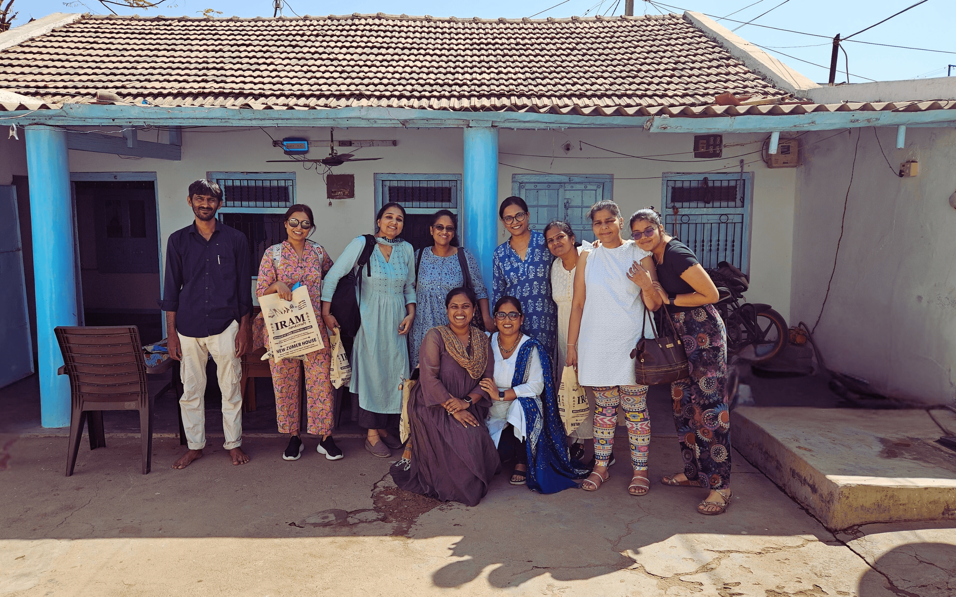 Traditional Indian artisan creating beautiful handmade crafts